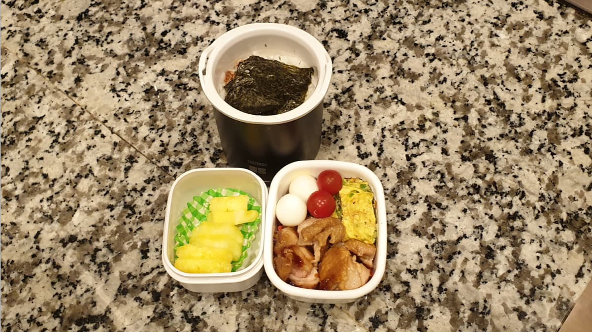 鶏ももの照り焼き キャベツオムレツ