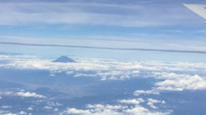 富士山　飛行機